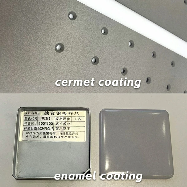 Difference between enamel coating and cermet coating