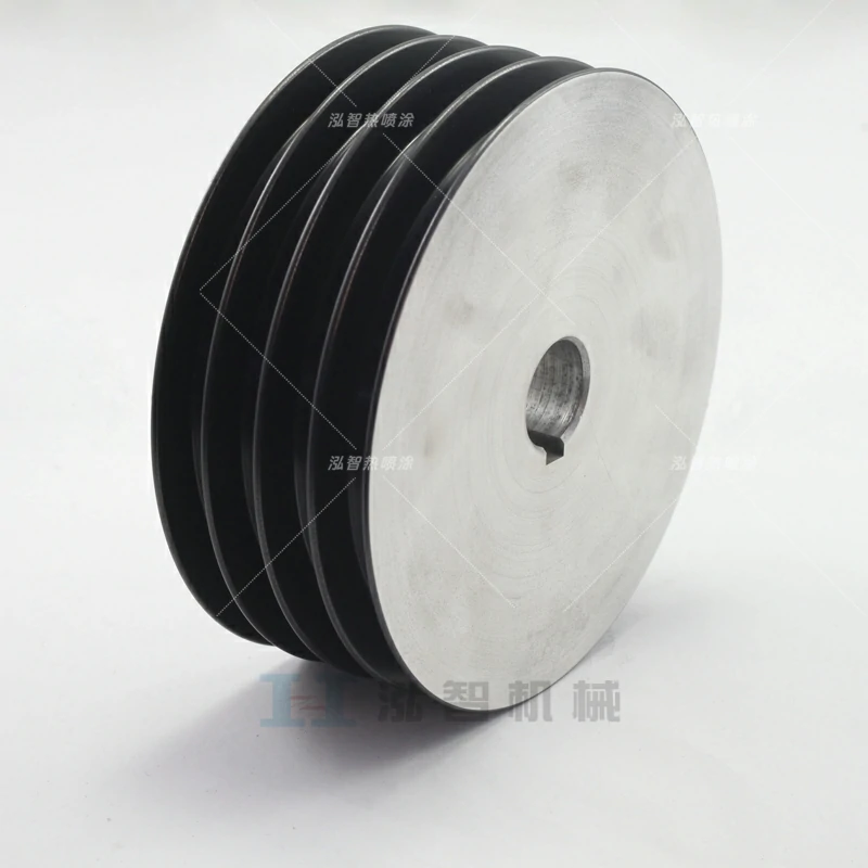 Four slot wire wheel with wear resistant cermet coating