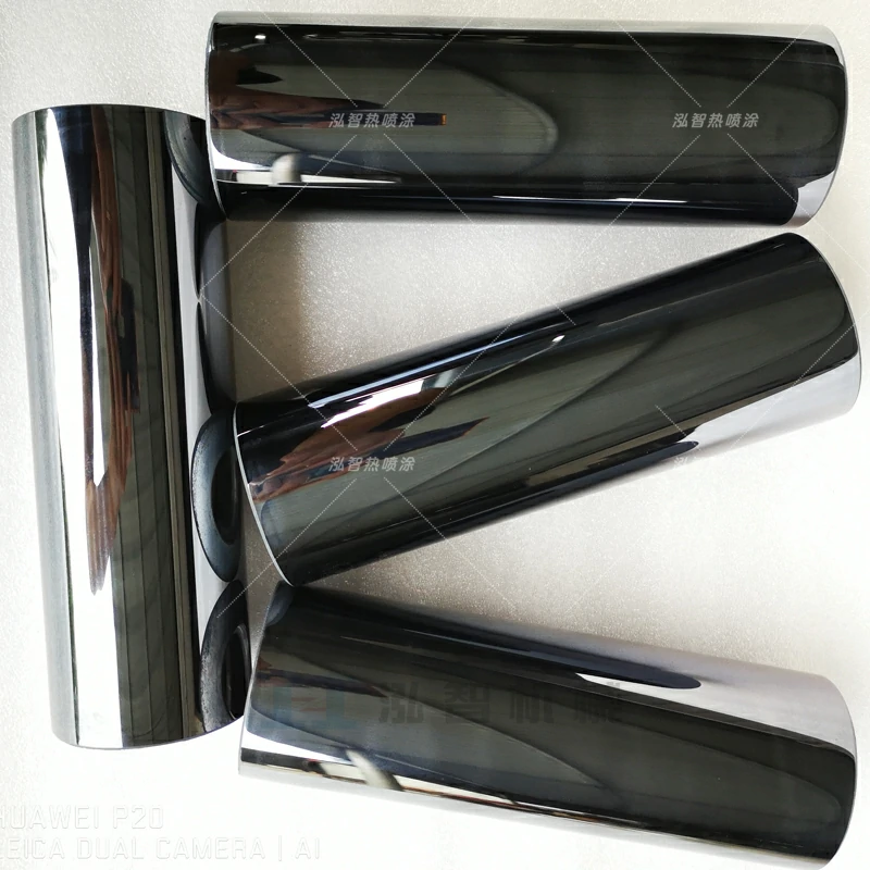 Mirror carbon fiber circular tube with tungsten carbide alloy coating