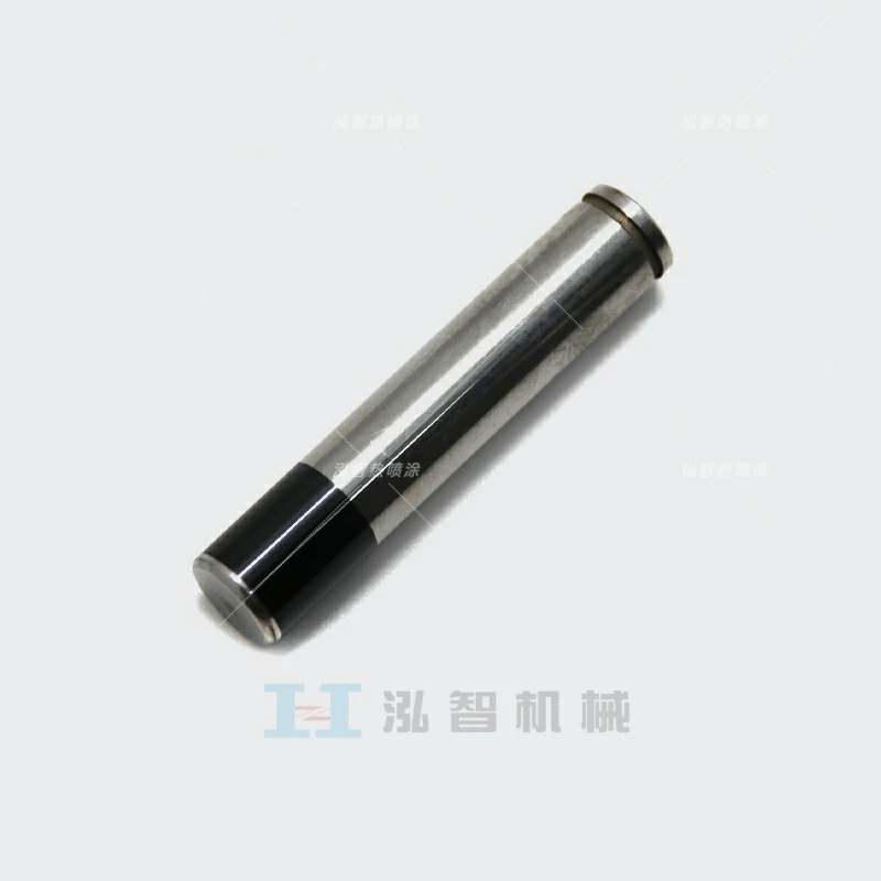 Test machine plunger with wear resistant cermet coating